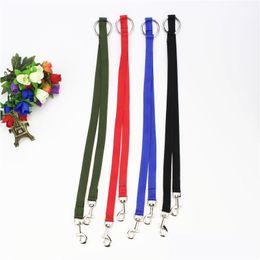 Dog Collars Leashes Wholesale Delicate Pet Couple Connection Leash Double Walking Lead Elastic Two Dogs Nylon 1.5Cmdh0283 T03 Drop Dhhlj