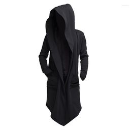 Men's Jackets 2023 Men Hooded Sweatshirts Black Hip Hop Mantle Hoodies Fashion Jacket Long Slves Cloak Coats Outwear