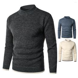 Men's Sweaters Mens Casual Men Thicken Warm Sweater 2023 Autumn Winter Loose Style Man Knitwear Knit Shirt Male Simple Solid Colour
