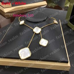 Band Rings Tassel Necklace Four Leaf Clover Necklace 6 Flowers Pendant Necklaces Diamond Gold Silver Designer Jewelry Women for Wedding Gift