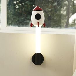 Wall Lamp Space Rocket Children's Room Decorative Fashion Led Modern Simple Bedside Boy White Bedroom