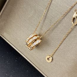 Women Necklaces Pendant Tennis Moissanite Men Rose Gold Titanium Steel Snake Shaped Jewelry Diamond Chain for Party Gift