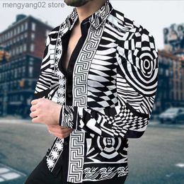 Men's Casual Shirts Luxury Men's Clothing Casual Fashion Zebra Print Shirt Home Party Prom Designer Single-Breasted Cardigan Long Sleeve Shirt T230714