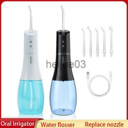 Teeth Whitening Xiaomi Youpin Oral Irrigator Electric Water Flosser Jet Stain Remover USB Rechargeable 400ml Waterproof Dental Teeth Cleaner New x0714