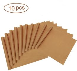 Rolling Pins Pastry Boards 10 Pcs 2 Sizes Reusable Resistant Baking Mat Sheet Oilproof Paper Grill Oven Tools Accessories 230714