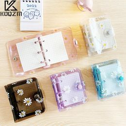 Notepads Mini 3 Hole Daisy Binder Note Planner Organiser Notebook Journal Diary Ring Kawaii School Supplies 230713