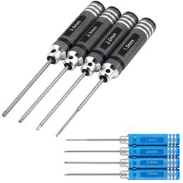 Screwdrivers High quality nitride hexagonal drive wrench screwdriver set of 4 for RC helicopters 230713