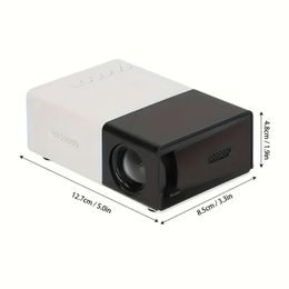 Mini Projector, Portable Projector For Cartoon, Kids Gift, Outdoor Movie Projector, LED Pico Video Projector For Home Theatre