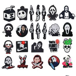 Charms Other Single Sale 1Pcs Halloween Horror Movie Series Shoe Pvc Accessories Diy Decoration For Clog Jibz Kids X Mas Gifts Drop Dhxo0
