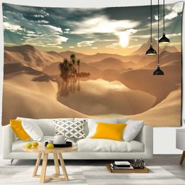 Tapestries Desert Natural Scenery Tapestry Wall Hanging Hippie Witchcraft Mystery Tapiz Dormitory Home Decor