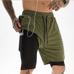 Men's Pants Camo Running Shorts Men Double-deck Quick Dry Sportwear Shorts Fitness Jogging Workout Shorts Male Breathable Casual Shorts 230713
