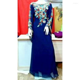 Ethnic Clothing Dubai Kaftan Eid Collection Caftan Gown Embellished Embroidered Long Dress