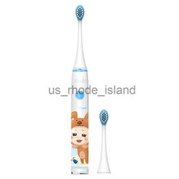 Other Baby Feeding 1Set Kids Oral Brush Tooth Cleaner Healthy Fast USB Charging ABS Kids Sonic Electric Toothbrush Children for Home x0714