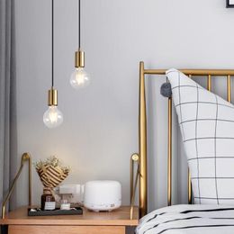 Pendant Lamps Modern Chandelier Lamp Hanging Lights Lighting Small Droplight For Bedroom Bedside Dining Room Coffee Bar El Lobby