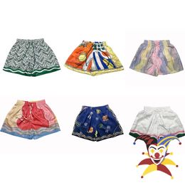 Men's Shorts ss CASABLANCA Silk Shorts Men Women 1 1 Top Version Drawstring Shorts Breeches 230713