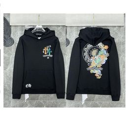 Mens Hoodies Sweatshirts Pullover Hoodie Luxury Designer Zipper Horseshoe Cross Print Brand Ch Women Chromes Casual Loose Heart Sweater Chromees Hearts Js