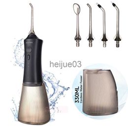 Teeth Whitening Portable Oral Irrigator 7 Modes Rechargeable 330ML Tank Jet Waterproof Water Flosser Dental Water Jet For Tooth Care x0714