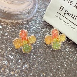 Stud Earrings Summer Fruit Inspired Earring Vintage Watermelon Lemon Orange Grape Fashion Cute Sweet Girls Anime Cosplay Gifts Props