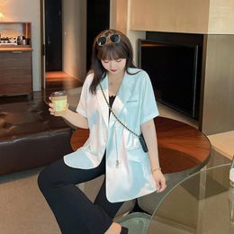 Women's Suits Summer Korean Suit Coat Loose Short Sleeve Temperament Blazers Ladies Casual Oversize Jacket Top OL Clothing
