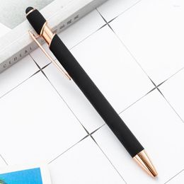 12Pcs Useful Lightweight Refill Replaceable Black Ink Smooth Writing Pens Office Supplies Press Ballpoint Pen Gel