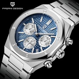 Wristwatches 2023 PAGANI Design Men's Quartz Watches Sapphire Stainless Steel Chronograph 200m Waterproof Sports Watche Reloj Hombre 230713