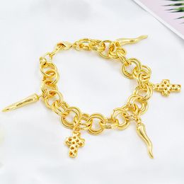 Charm Bracelets Diana Baby Jewellery Bracelet For Women Hand Chains Link Chain Selling Engagement Gift Cross Findings