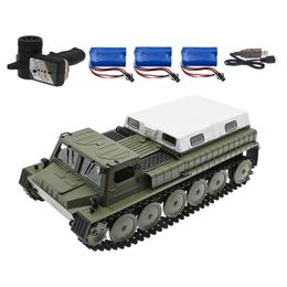 Electric/RC Car WPL E-1 1/16 RC Tank Toy 2.4G Super RC tank 4WD Crawler tracked remote control vehicle charger battle boy toys for kids children 230713