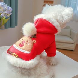 Dog Apparel Universal Stylish Christmas Beans Pet Coat Lightweight Clothes Cartoon Pictures For Autumn