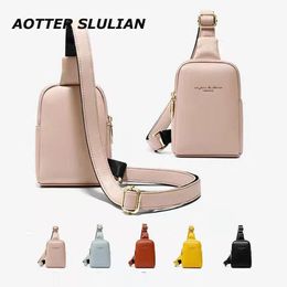 Evening Bags Trendy Diagonal Bag Women Brand Leather Small Pack Banana Chest Pouch Literary Girls Pink Shoulder Pocket Outside Zipper Mochila 230713