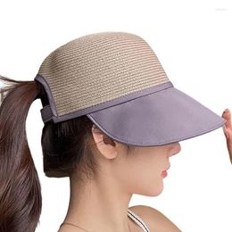 Wide Brim Hats Women Beaches Hat Breathable Polyester Beach Wearing Sun Caps With UV Protection Visor For Hiking