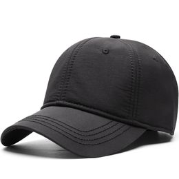 Ball Caps Winter Dry Quickly Velvet Lining Baseball Hat Big Head Men Outdoors Plus Size Sport Cap 5660cm 6066cm 230713