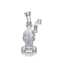 Waxmaid 7.48inch Fab Egg hookah Glass Dab Rig Unique Swiss matrix percolator glass bongs Water Pipes Oil rigs US warehouse retail order free shipping