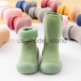 Athletic Outdoor Baby Shoes Newborn 6 9 12 18 Months Cute Plus Velvet Anti-Slip Baby Girl Shoes 2 3 4 Yrs Knit Toddler Boy Shoe Winter Kids Boots x0714