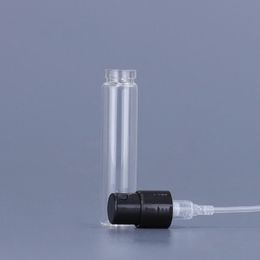 Most Popular Glass 1ml 1.5ml 1.8ml 2ml 2.5ml Refillable Portable Perfume Sample Bottles Empty Clear Travel Atomizer Spray Bottle In Stocks