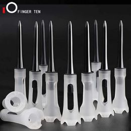 Golf Tees 25Pc 50Pc 83mm Durable Plastic Reduce Friction Side Spin Tee 3 1 4 inch Ball Holder for Golfing Practise Drop 230713