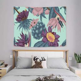 Tapestries Customizable Floral Print Tapestry Decoration Picture Room Wall Tapestry Wall Decor Living Room Wall Cloth Tapestry