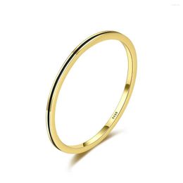Cluster Rings Smooth Black Line Ring Style 14K Fashion Good Jewerly For Men & Women 2023 Gift In 925 Sterling Silver Super Deal