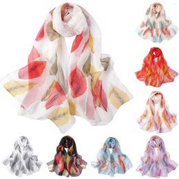 Scarves Scarfs For Women Lightweight Print Floral Pattern Scarf Shawl Fashion Sunscreen Shawls And Wraps Vintage Hair