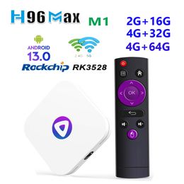 H96 MAX M1 Android 13 TV BOX RK3528 64GB 32GB 16GB 2.4G 5G WIFI BT 5.0 Global Media Player Set Top Receiver