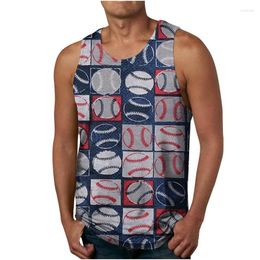 Men's Tank Tops American Flag 3D Print Harajuku Vintage Pattern Summer Fitness Bodybuilding Gym Muscle Sleeveless Shirts