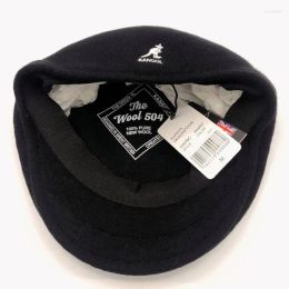 Cappellini con sfera KANGOL Canguro stile americano Cappello in vera lana di alta qualità in avanti Pittore francese Autunno e inverno Berretto Uomo Donna Cappelli