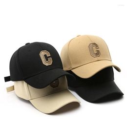 Ball Caps Simple C Embroidery Baseball Cap Streetwear Hip Hop Hat Sports Camping Travel Sunhat Adjustable Snapback Summer