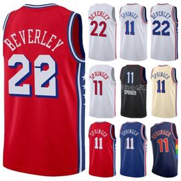 Printed Basketball Jaden Springer Jerseys Zhaire Smith Mohamed Bamba Patrick Beverley Jalen McDaniels 7 James Harden 1 Tobias Harris 12 Joel Embiid Men Kids Lady