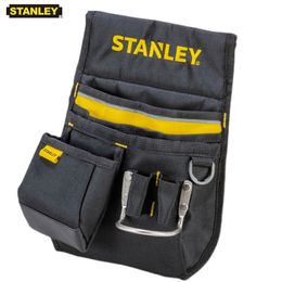 Waist Bags Tool Bag Stanley 1-Pcs Reinforced Professional Tool Bag Open Empty Small Organiser Multipurpose Waist Bag for Tools Mechanic Electrician 230714