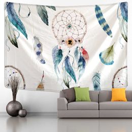 Tapestries Dream Catcher Wind Chimes Tapestry Wall Hanging Ins Wind Simple Bohemian Hippie Background Wall Decor