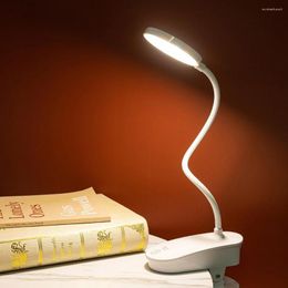 Table Lamps LED Eye Protection Touch Clip Study Desk Lamp Fold Dormitory USB Charging Light