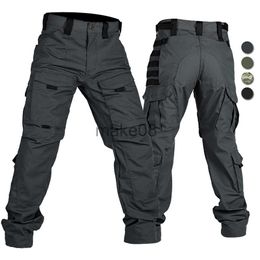 Men's Pants Outdoor Tactical Pants Men's MultiPockets Combat Training Pants Ripstop Breathable Military Field Cargo Trousers Spring Autumn J230714