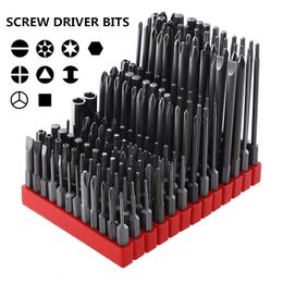 Screwdrivers 12 pieces of 1/4 "hex 50 75 100mm S2 alloy screw drive drill magnetic set PH electric screw drive drill sleeve tool set 230713