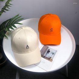 Ball Caps Baseball Cap Women's Korean Embroidery Letter Men's Casual In Spring And Summer Outdoor Mens Cotton Unisex