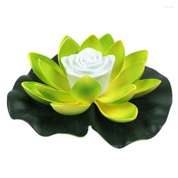 Garden Decorations Floating Pool Lotus Light LED Waterproof Night For Pond Flowers Lights